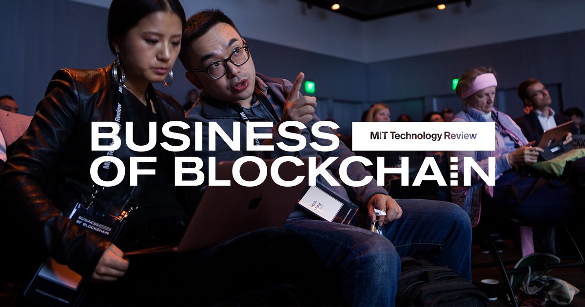 techreview's tweet image. Some of blockchain technology’s most promising applications are still being built. Join us at the Business of Blockchain conference this May to hear from our panelists as they discuss wider blockchain adoption. trib.al/MGDHyfp