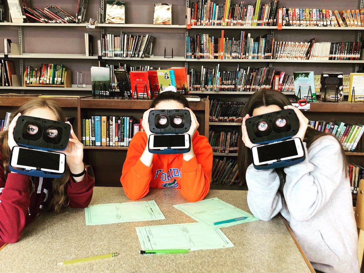 CrispellMiddle's tweet photo. @CrispellMiddle VR Goggles are in effect - Straight from the Media Center! https://t.co/YgFDQLp98p