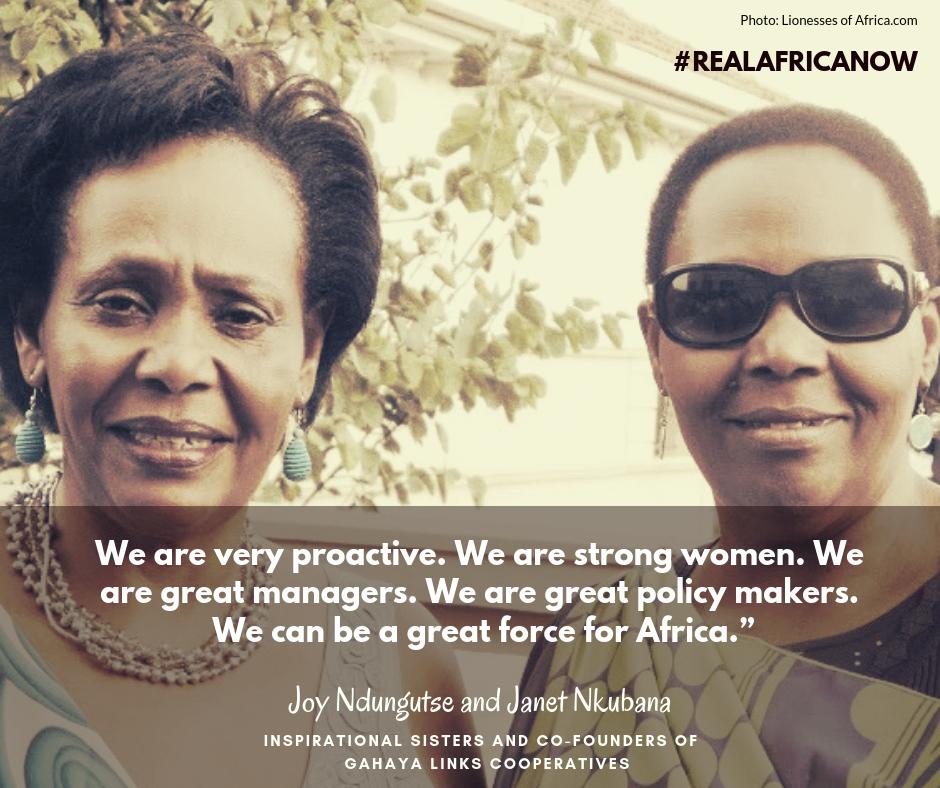 AlekoMedia's tweet photo. Celebrating Joy Ndungutse and Janet Nkubana who founded Gahaya Links Cooperatives to turn ancient basket weaving skills into a source of livelihood for thousands of rural Rwandese women who were returning refugee survivors of the 1994 genocide #IWD2019  #RealAfricaNow https://t.co/gM1x8iP44Z