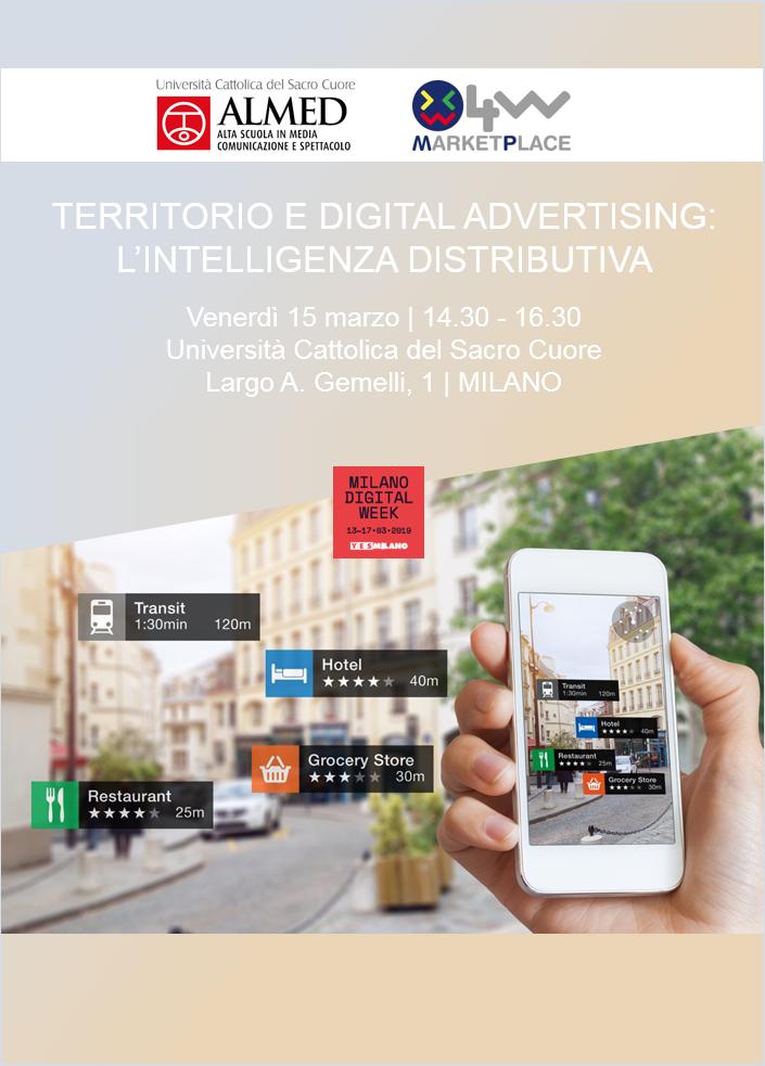 #MilanoDigitalWeek #4wmarketplace #almed
15 marzo - Milano. Workshop "Territorio e Digital Advertising" con: Carlo Rinaldi ClearChannel, Nicoletta Vittadini UCSC, Patrizia Musso Brandforum, Layla Pavone Gabriele Ronchini DigitalMagics , Max Pattano 4wmarketplace