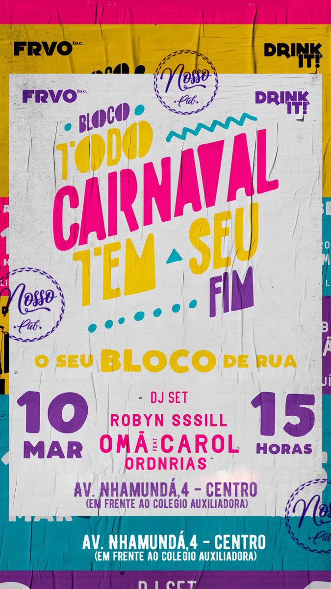 drinkitparty's tweet photo. #TCTSF 10/03 a partir das 15h no #NossoPub • E cheguem mesmo, é de graça, é pra pra todo mundo, mas mantendo o respeito pelo coleguinha. https://t.co/z8ig3Vfmi5