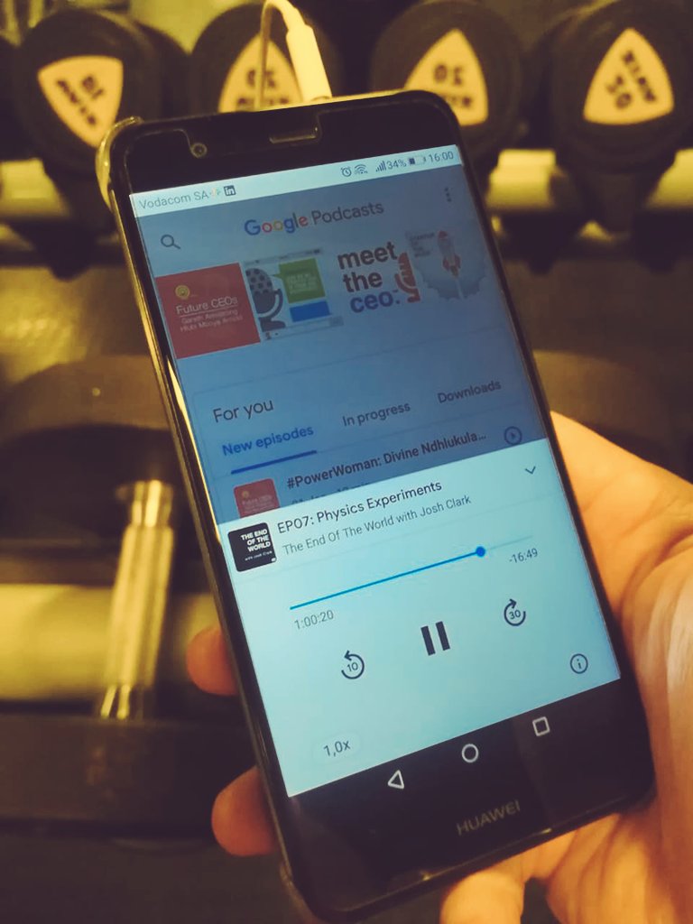 🏋🏻‍♂️ How did I ever get through #gym before 🎙️#podcasts? Current favourite: #TheEndOfTheWorld with @josh_um_clark. 😉 What kind of #podcaster would I be if I also didn't offer mine: google.com/podcasts?feed=… 🎧 including: #MeetTheCEO, #AskAnExpert, #StartupOfTheWeek & #FutureCEOs
