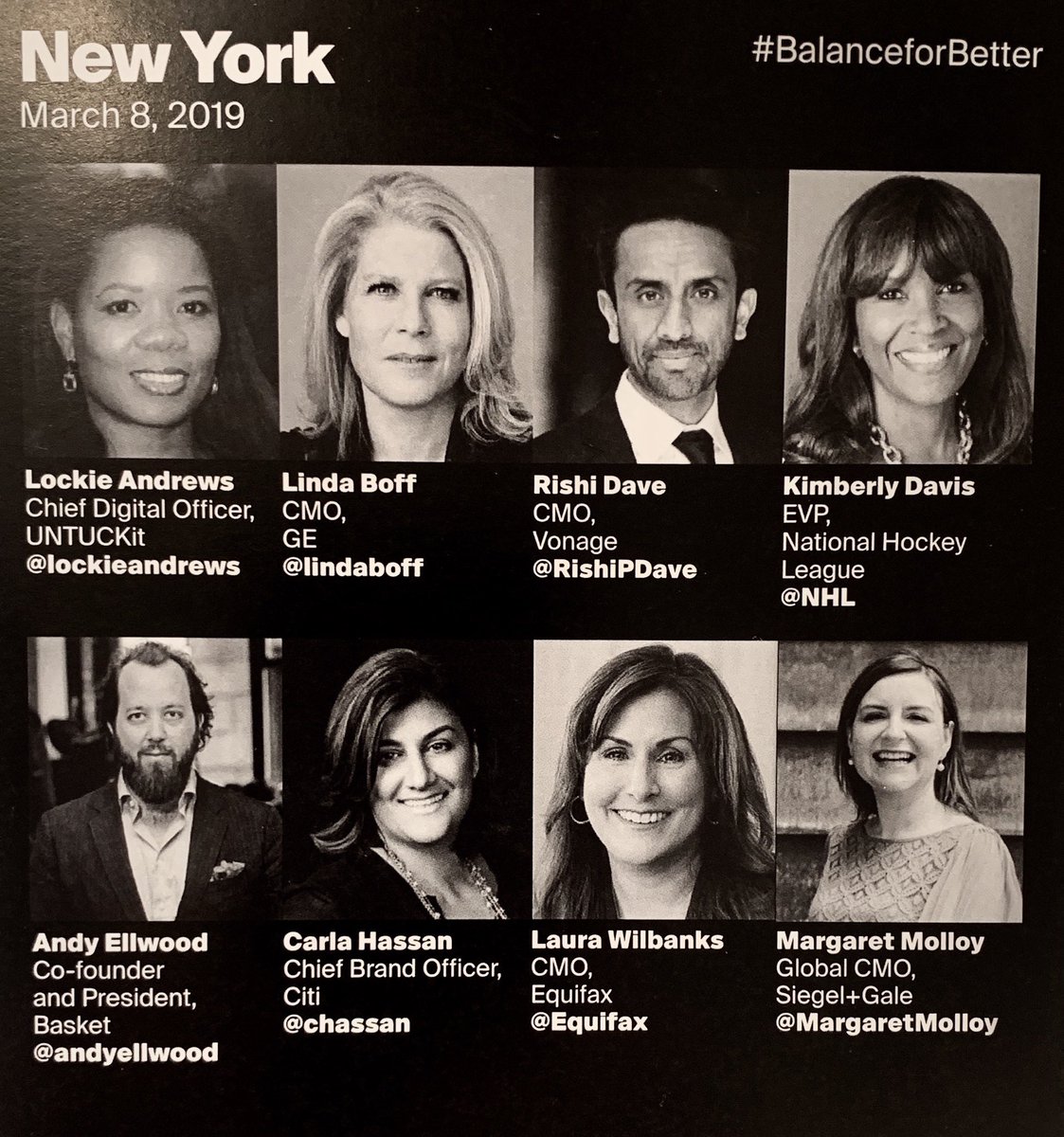 Grateful this #IWD morning for the wisdom and grit shared by <a href="/lockieandrews/">Lockie Andrews</a> <a href="/lindaboff/">Linda Boff</a>  <a href="/RishiPDave/">Rishi Dave</a> Kimberly Davis <a href="/NHL/">NHL</a> <a href="/andyellwood/">Andy Ellwood</a> <a href="/chassan/">Carla Hassan</a> Laura Wilbanks <a href="/Equifax/">Equifax Inc.</a>. Thank you <a href="/MargaretMolloy/">Margaret Molloy</a> + <a href="/SiegelGale/">Siegel+Gale</a> for hosting. #TrulyInspiring #balanceforbetter2019 #balanceforbetter