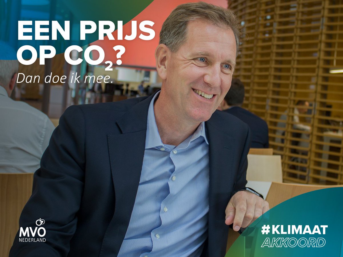 Samen met <a href="/MVO_NL/">MVO Nederland</a> en andere ondernemers willen wij laten zien dat beprijzen van CO2 een efficiënte en eerlijke manier kan zijn om uitstoot te reduceren. Zo kunnen we de klimaattransitie versnellen. <a href="/WDraijer/">Wiebe Draijer</a>