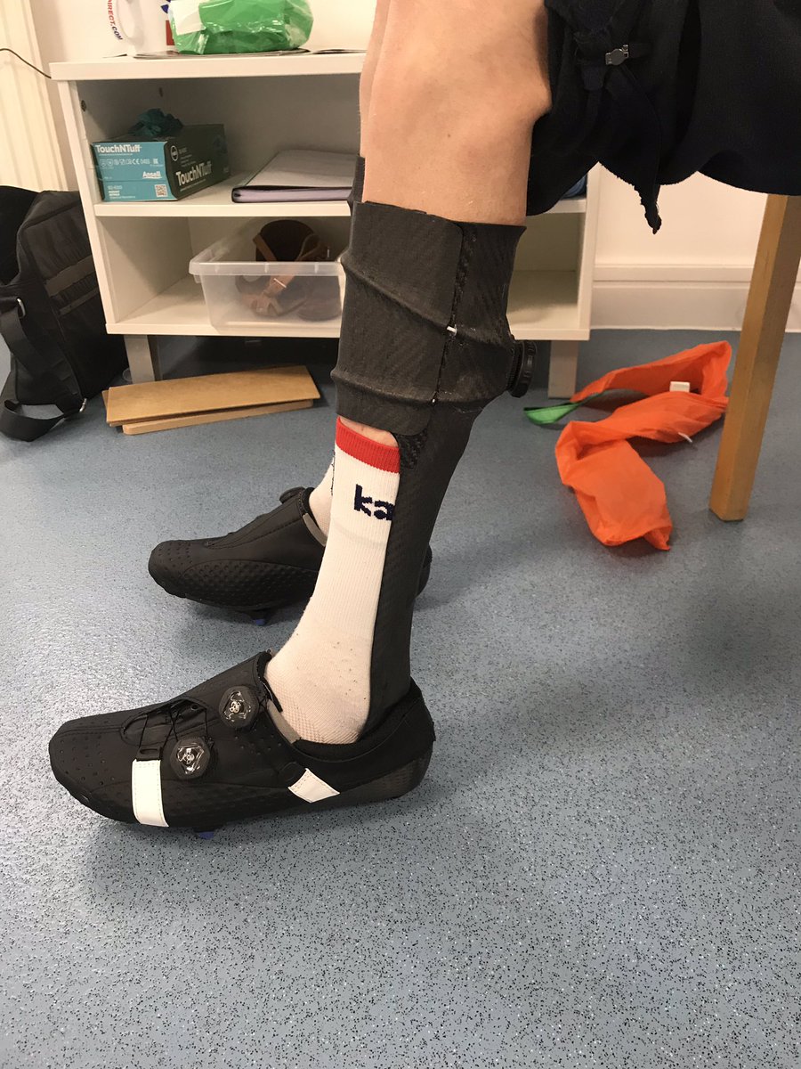 PaceRehab's tweet photo. Delivery of pair of prepreg carbon Boa cycling AFO’s for @BennyWatson89 today ready for the #paracycling world championships next week. We feel some PB’s coming... good luck Ben! @ianwtalbot @BritishCycling #orthotics #cyclingorthotics #paceorthotics #biomechanics https://t.co/wqbhKcmbIR