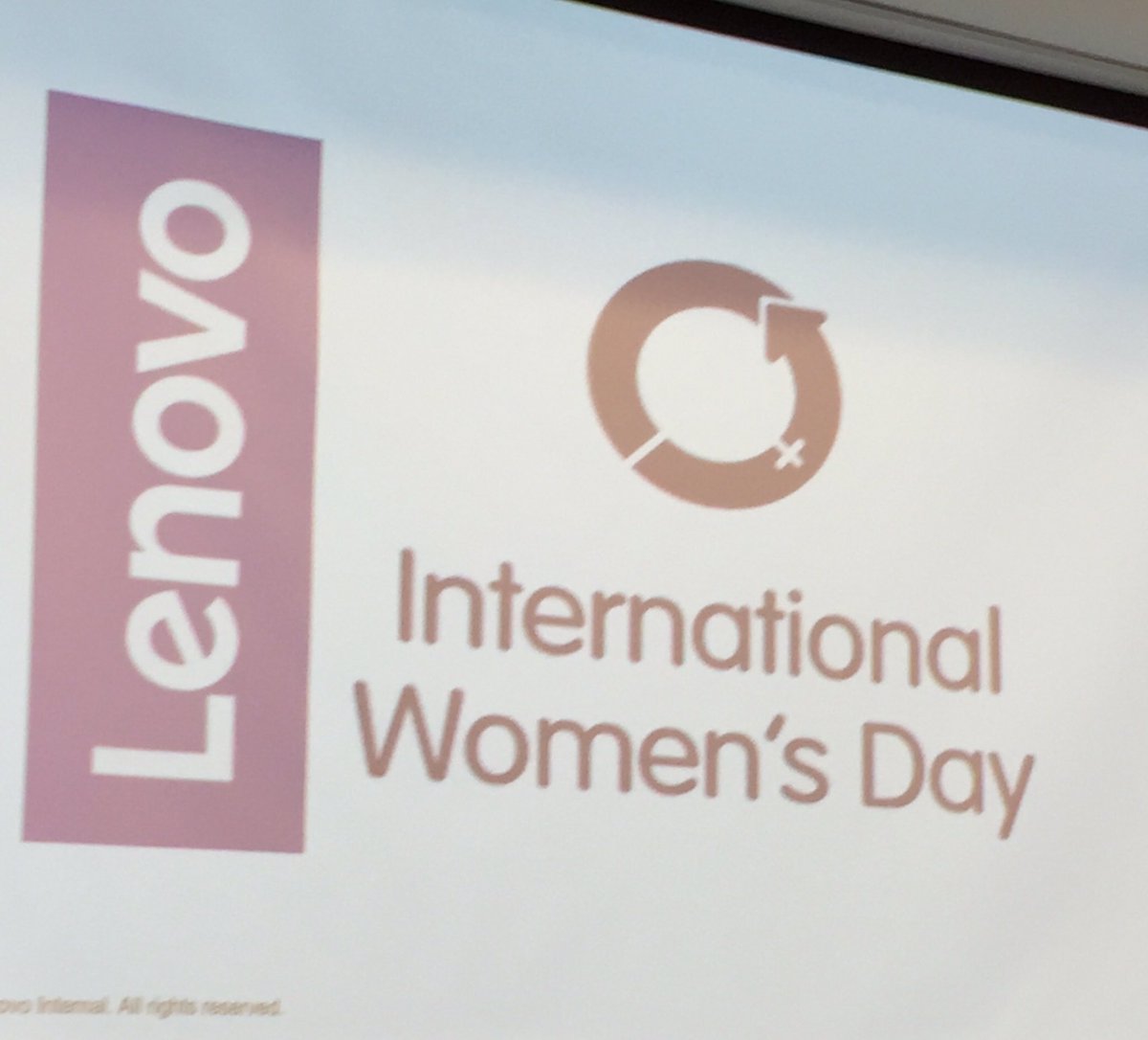 Kicking off International Women’s Day at Lenovo #IWD2019 #BalancedForBetter #WeAreLenovo