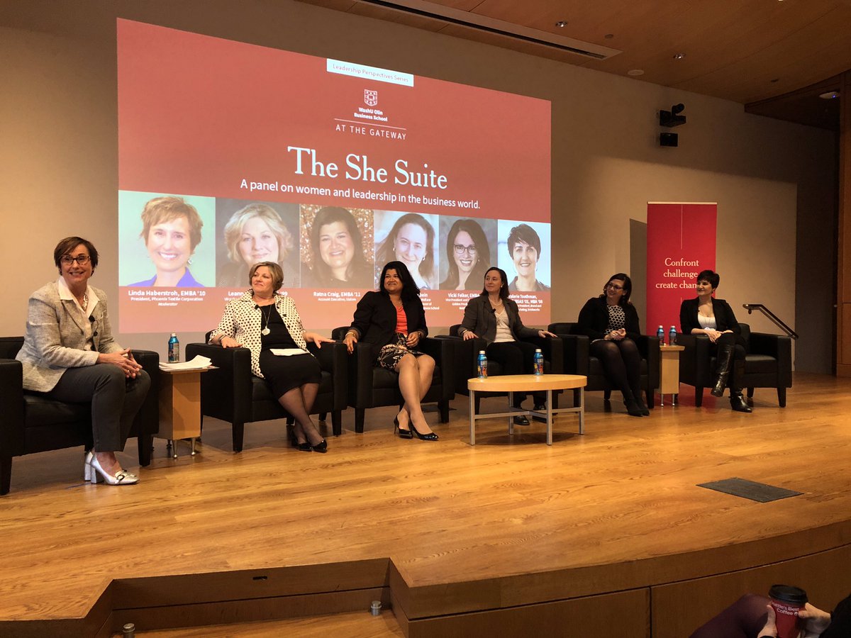 washuolin's tweet photo. Many thanks to our incredible panelists for taking the time to share with us this morning. On this #internationalwomensday, how will you celebrate #balanceforbetter? #olinnow https://t.co/AUPdouYATi