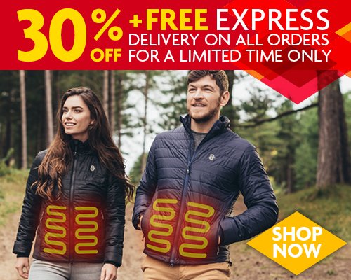 With another potential freeze on the way, now's the time to take advantage of 30% off Heated Jackets from our friends at 8K Flexwarm. Find out more and beat the freeze at 8kflexwarm.com