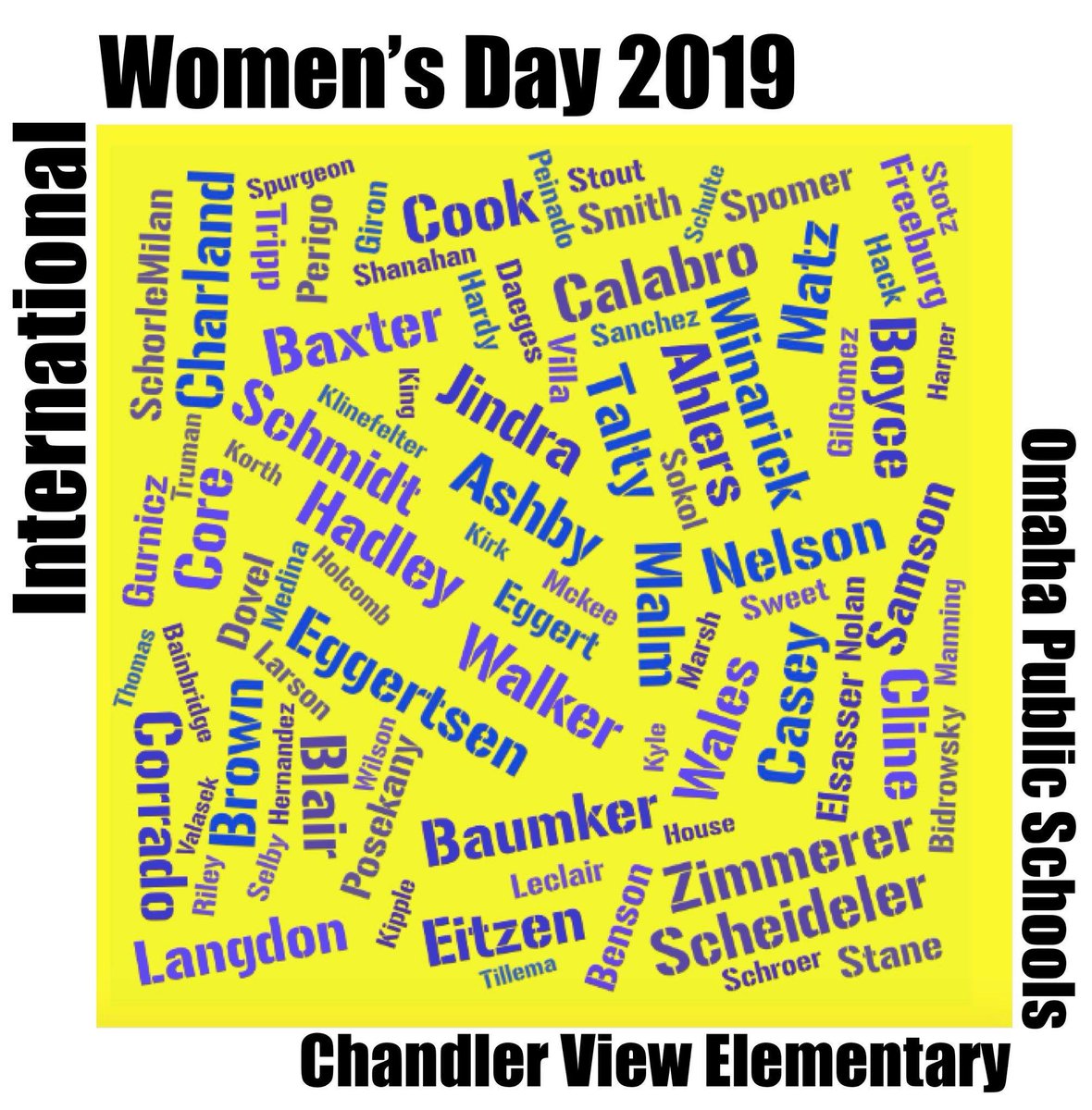 OPSChandlerView's tweet image. In honor of International Women's Day, we're highlighting the Women of Chandler View Elementary… @OmahaPubSchool @NElovesPS