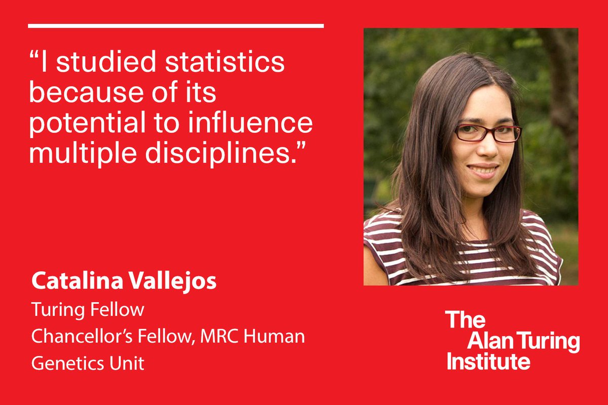 turinginst's tweet photo. CATALINA VALLEJOS
@CataVallejosM - Biomedical data science.
"I work in close collaboration with biologists and clinicians to develop new tools that uncover robust insights from complex biomedical data."
Learn more https://t.co/JEdhVVyffe
#IWD2019 #BalanceForBetter #TuringWomen https://t.co/Nv2CZHpYeQ