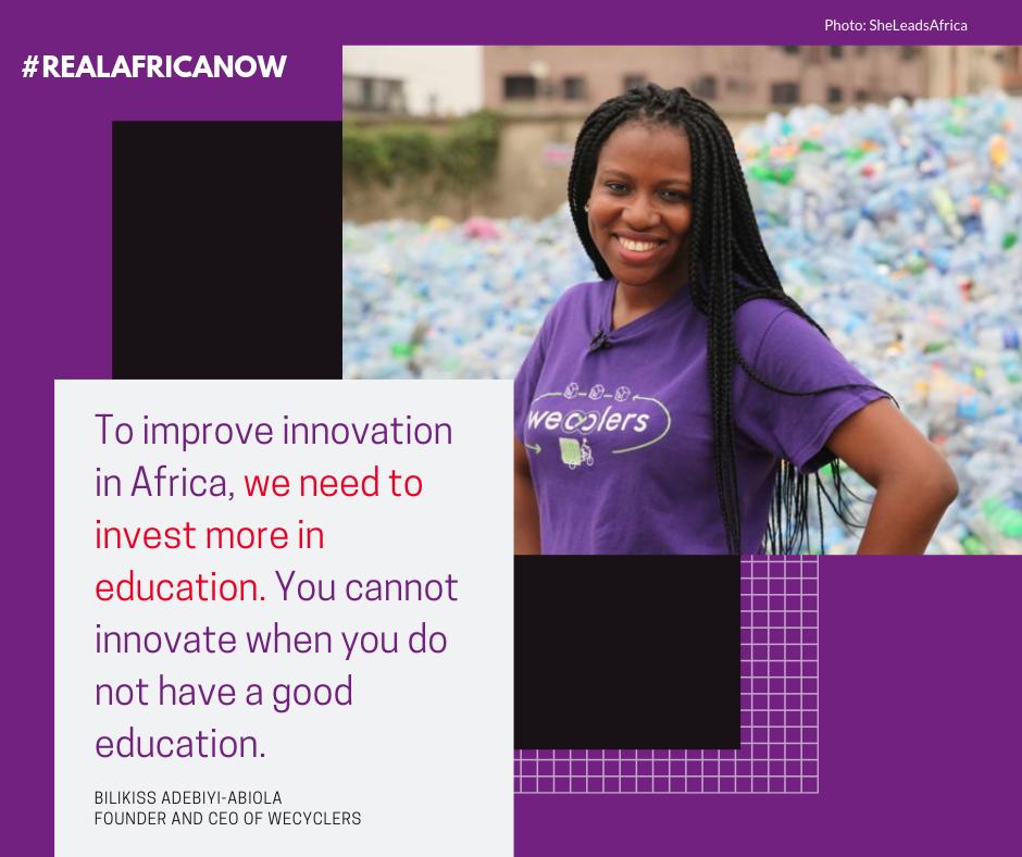 AlekoMedia's tweet photo. Celebrating Bilikiss Adebiyi-Abiola- a Nigerian entrepreneur and innovator, and Founder of WeCyclers an award winning social enterprise. 
#IWD2019 #RealAfricaNow @bilikiss @wecyclers https://t.co/ufBQsVrYPZ