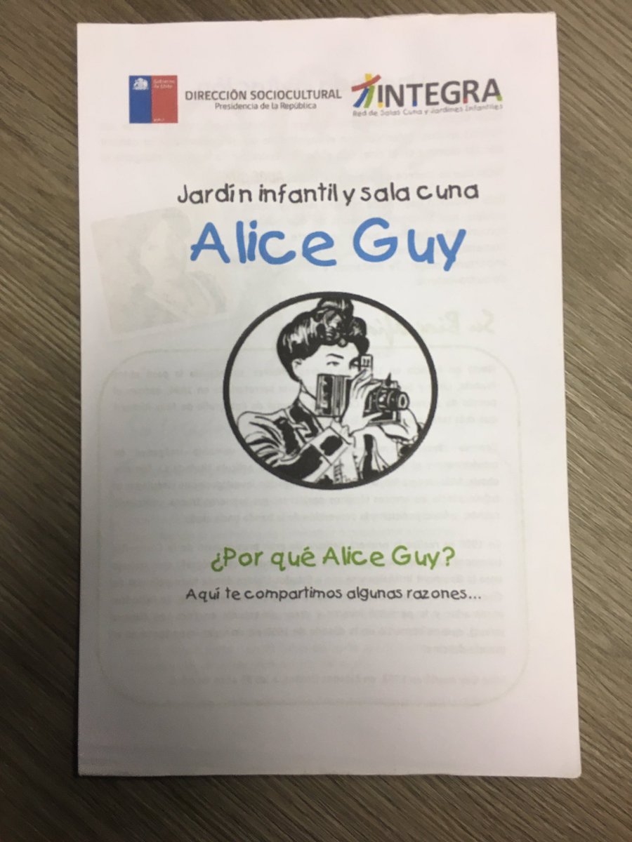 A propósito de la importancia de Alice Guy, aquí un texto de hace unos años que buscaba visibilizar su figura y que el Estado de Chile le diese un reconocimiento, lo que felizmente logramos: un jardín infantil en Valparaíso lleva su nombre 😊 #8M #8M2019 #MujeresQueInspiran