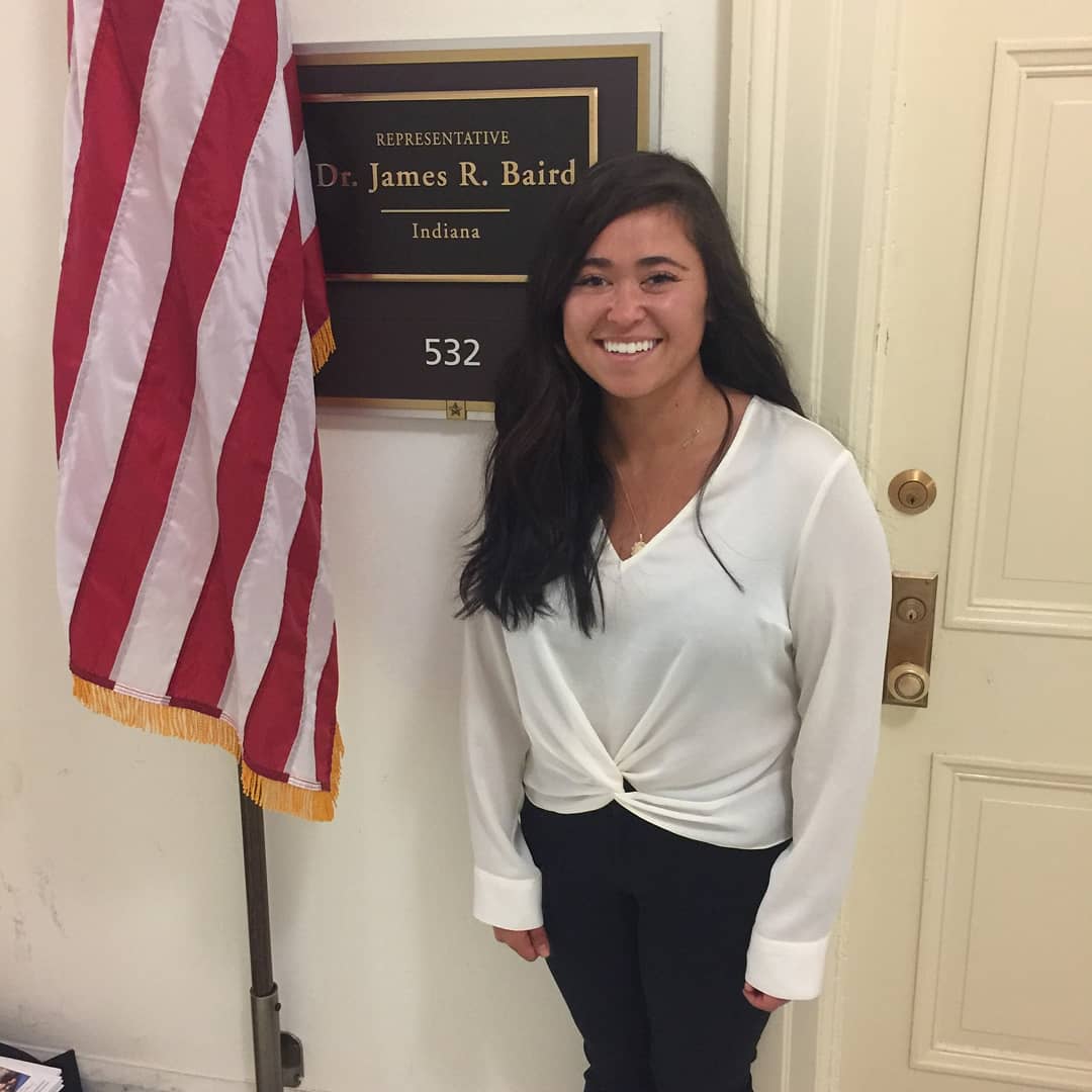pucvm's tweet photo. Kristi Crow, a 3rd year PVM DVM Student, was on Capitol Hill  yesterday as part of AAVMC's Legislature Day!

Kristi is President of the PVM Student Chapter of AVMA at #purduevetmed!

#PVM60 #Purdue150 #TakeGiantLeaps @LifeAtPurdue @AVMAvets @RepJimBaird https://t.co/gFF62gSR9c