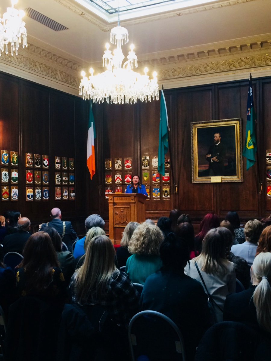 “We can be anything that we want to be in our lives.” <a href="/NorahCasey/">Norah Casey</a> speaking at the Mansion House, Dublin this afternoon #IWD2019 #balanceforbetter #focusireland