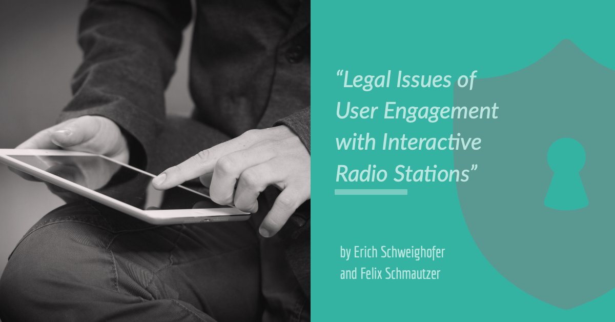 MARCONI_EU's tweet photo. "Radio stations face several hurdles if they want to efficiently engage an audience as large as possible and enable personalisation."At #IRIS2019, MARCONI presented a paper on data protection issues by Erich Schweighofer and Felix Schmautzer 👉https://t.co/VjOqs4b4Z0 https://t.co/JXMfJr3EW4