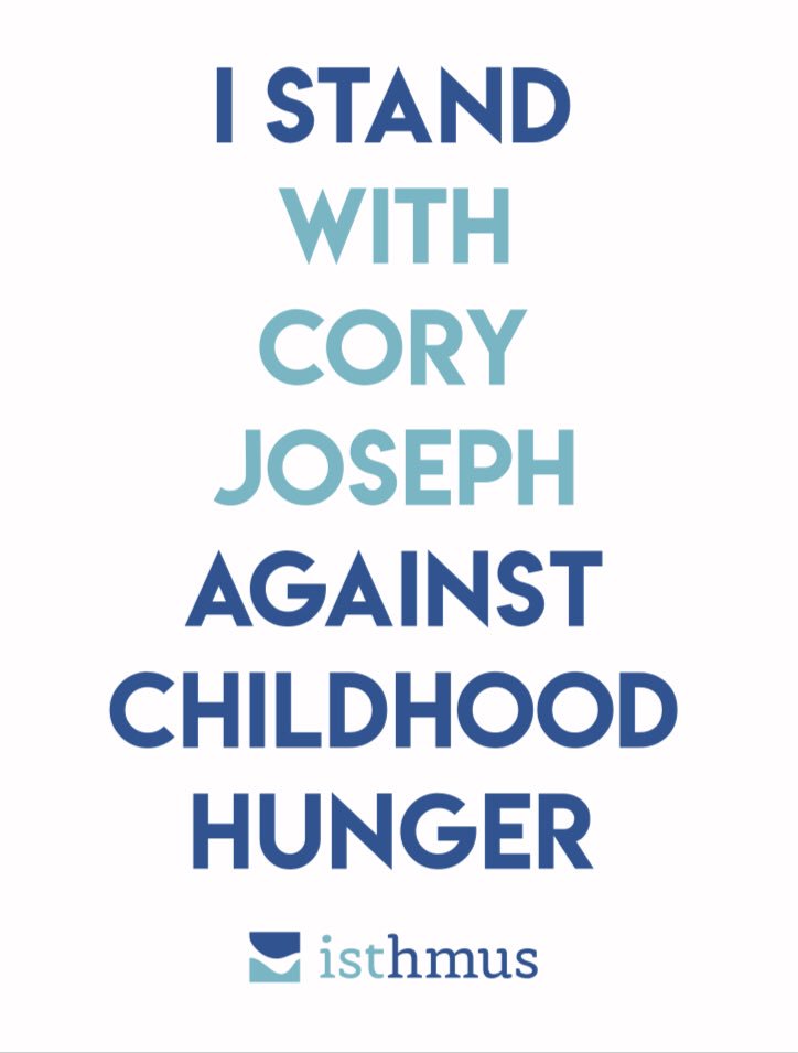 Proud to support @coryjoseph and @isthmuscanada in the fight against childhood hunger. Visit isthmus.ca/120challenge for more details.