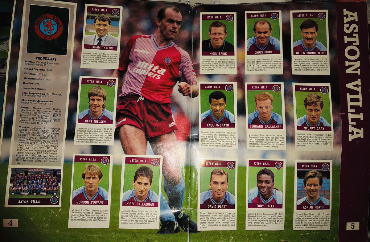 siowen30's tweet photo. 1989 What a team we had! #avfc #platty #spinky #macca #sid #birchy https://t.co/dXacDadsKS