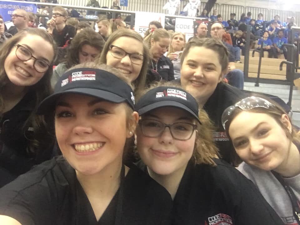 5567CodeRed's tweet photo. Happy International Women’s Day from the Code Red Robotics women. We are proud of our 42% female team and we are very excited to spend today being active in the STEM community. The Society of Women Engineers reported in 2018 that only 13% of engineers are female. Let’s go ladies! https://t.co/OLJHMAGZLu