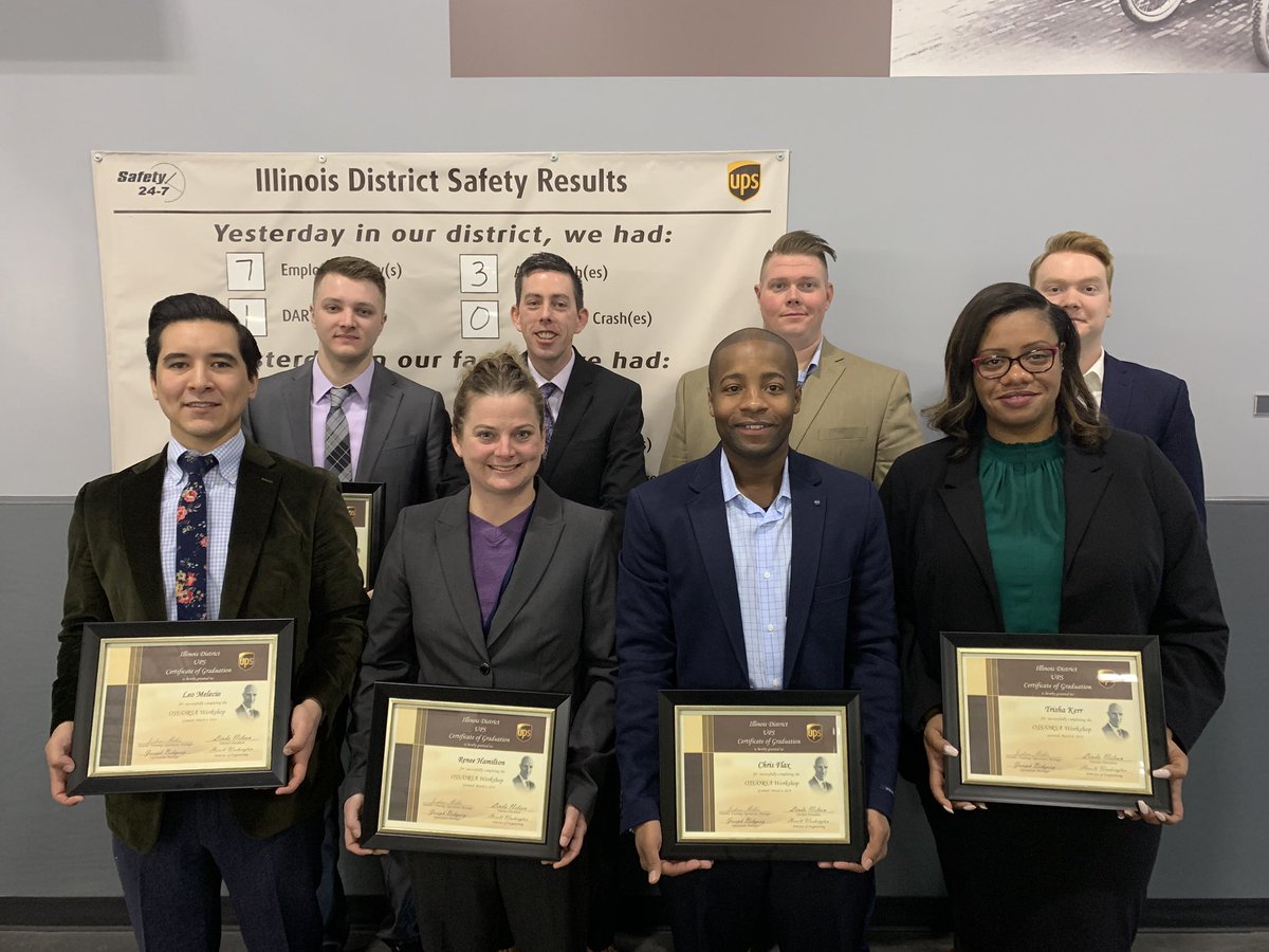 The future is bright for UPS and these wonderful On-Road Supervisor’s.. Excellent week of OJS/ORSA training. <a href="/IllinoisUPSers/">IllinoisUPSers</a> <a href="/Nelliestretch/">Linda Nelson</a> <a href="/jbehgooy/">Joseph Behgooy</a> <a href="/rdahl23/">Rachel Dahl</a> <a href="/Superman081415/">Steffanie Davis</a> <a href="/jphouser72/">Jim Houser</a> <a href="/lalejandro1983/">Luis Cardenas</a> <a href="/BButorkaB/">Brian Butorka</a> <a href="/razrback30/">Brian Dennison</a>