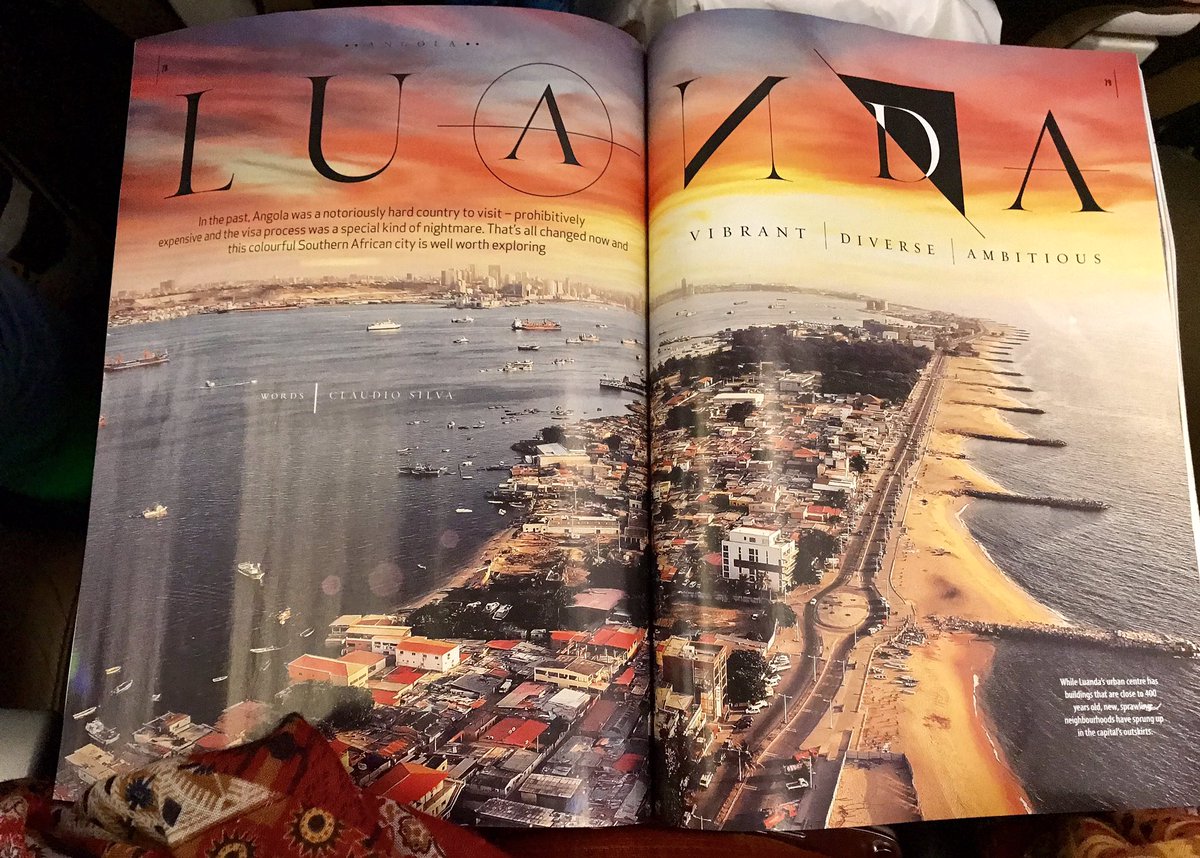 If you take one of the #SAA flights this month, find some time to read this brilliant description of Luanda, written by my friend <a href="/CaipLounge/">Cláudio Silva</a>