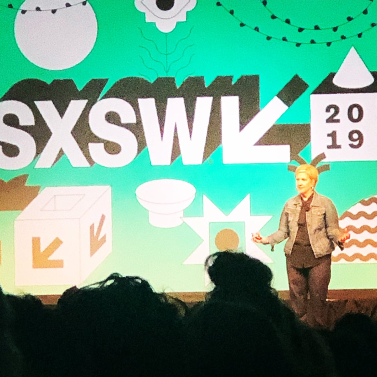 Brené Brown talking about belonging, community and connection to kick off SxSW. @ Austin Convention Center