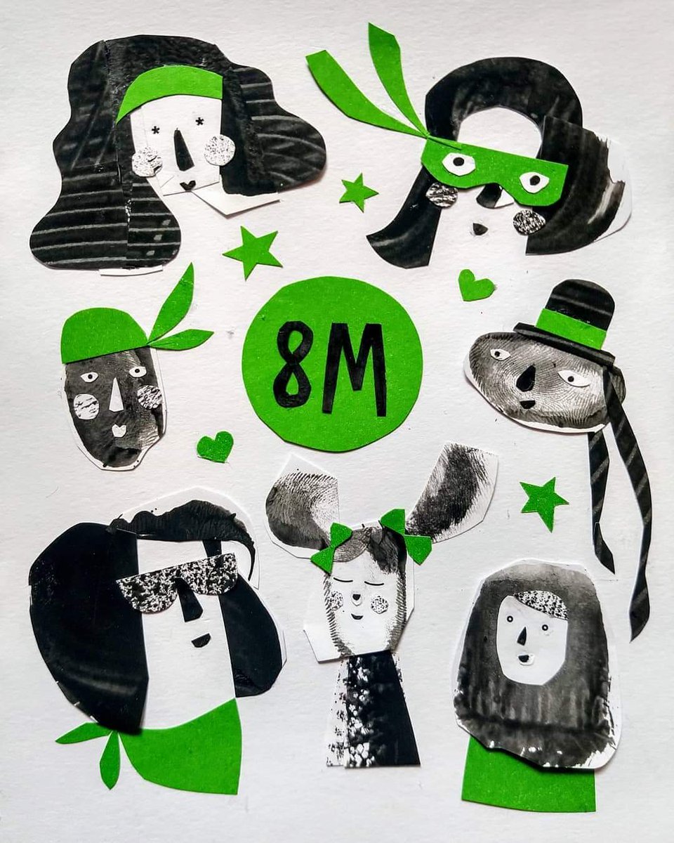 Estrellacaracol's tweet photo. #8M 💚✊ https://t.co/pPXY4OrQJ5