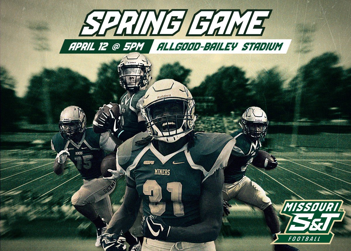 Miners_FB's tweet photo. Come out and join us on April 12th for our spring game! #PickAxeTakeNames @minersports https://t.co/GxqMRcjQk0