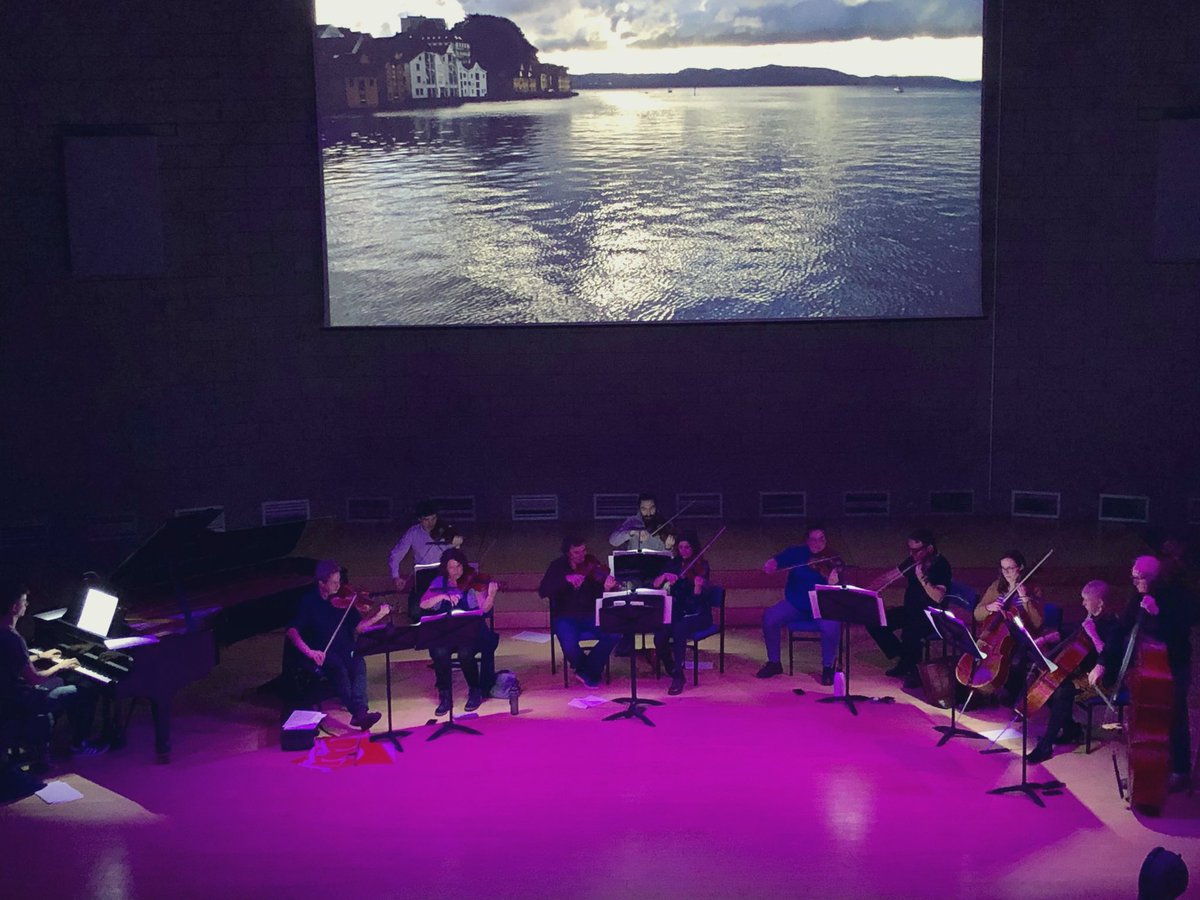 Rehearsing for the concert at Wiltshire Music Centre