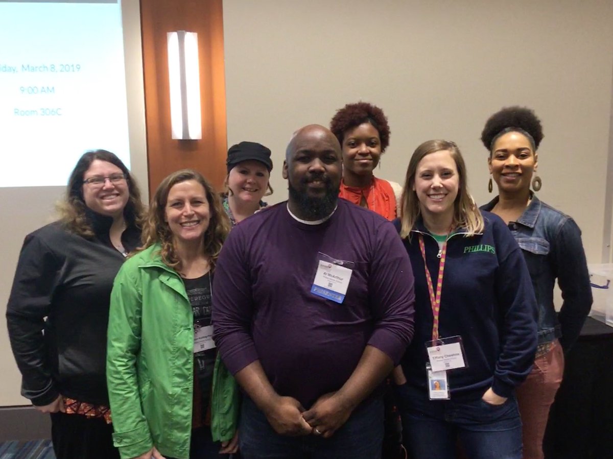 HairstonTeaches's tweet photo. Participated in my best friend’s (@as_mcarthur) workshop this morning @ncties (and made some new teacher friends this week!!!) #whatsinthebox #digitalbreakout #NCTIES19 @QuilliamShakes1 @SharonLKP @MrsJennScott https://t.co/uZ28bMP7rm