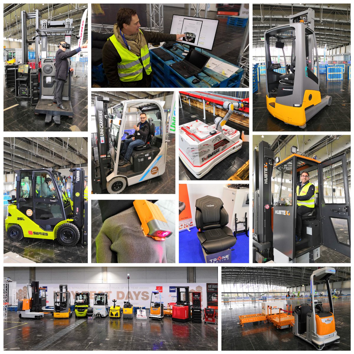 tr_TobiasRauser's tweet image. Impressionen des letzten #IFOY-Testtages in Hannover. Im April werden die Sieger gekürt. Nominiert sind:
@JungheinrichAG @RaymondCorp @Combilift #Still #Hubtex #SAE @torwegge #trone @clarkmheu #unicarriers #cargometer  @ProGlove @IFOY_AWARD #intralogistics #innovation
