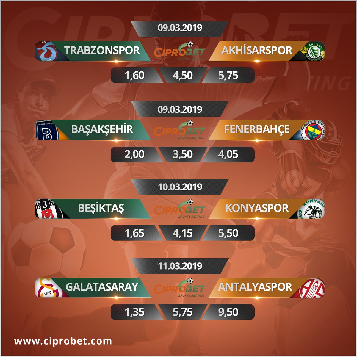 Ciprobet's tweet photo. Türkiye Süper Lig bu hafta dolu dolu geliyor, hemen bahisini al sende kazan!

Bahisleriniz için; https://t.co/8GPOuj9G9k    / https://t.co/HmGdG8kkdx    

#futbol #bahis #bahiskrali #ücretsizbahis #canlıbahis #betlima #iddaatahminleri #iddaakuponu #iddaacı #SüperLig https://t.co/cprGDP6wH0