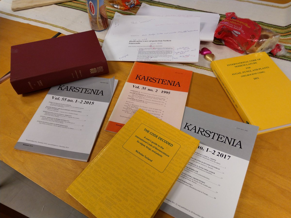 RLinnakoski's tweet photo. A day of knowledge transfer. Taking over as an Editor-in-Chief of Karstenia, our long history international mycological journal. Submissions welcome to the next issue, which will reveal updated journal! https://t.co/JzdNJCL0Gg https://t.co/wxL1Djet2h
