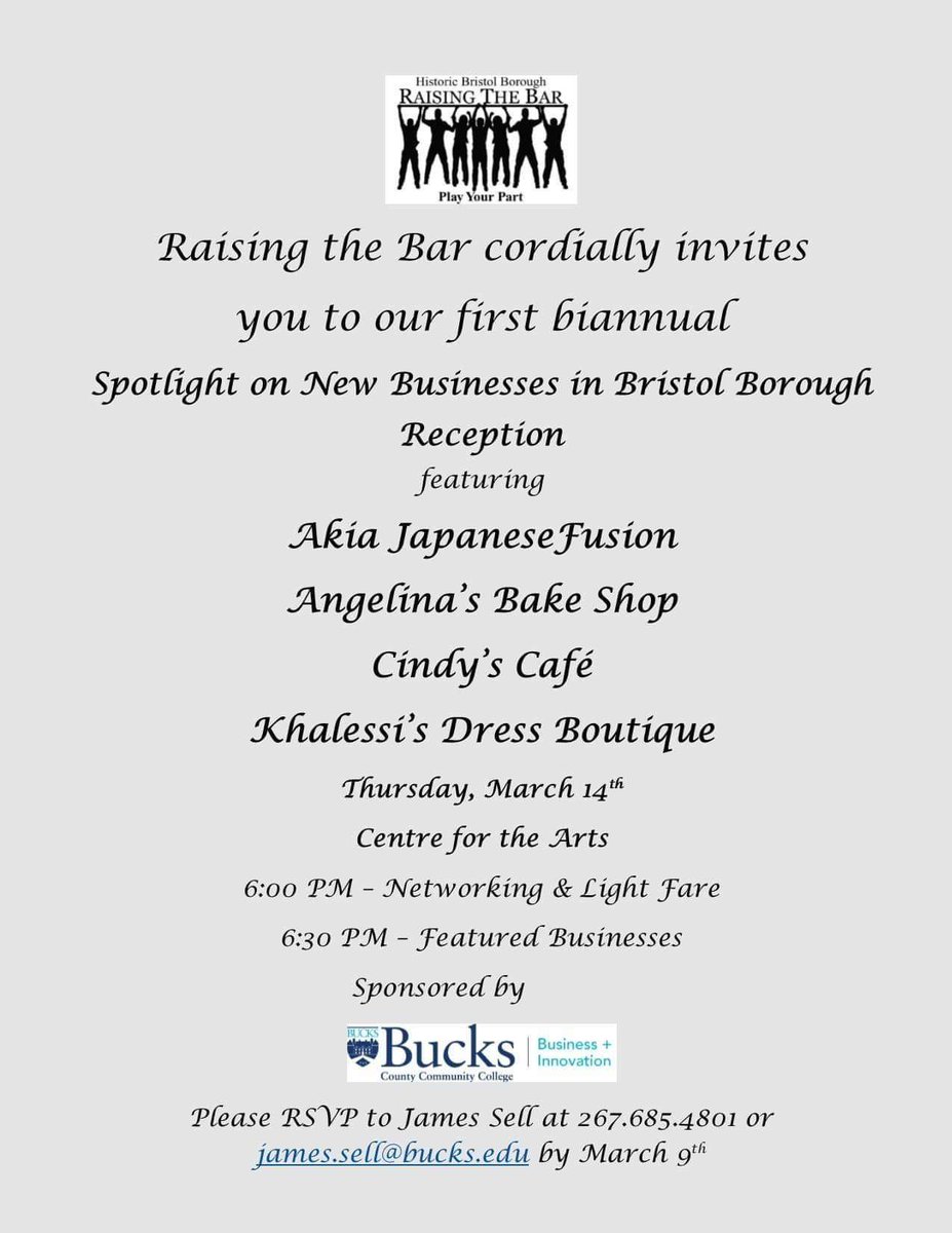 Let's celebrate our growth and welcome our new business neighbors! Cindy's Cafe Bristol, Khaleesi Dress Boutique, Akia Japanese Fusion, and Angelina's Bake Shop.
#BoostingBusiness #WelcomeFriend #BristolBoroBBBA
#RaisingtheBar