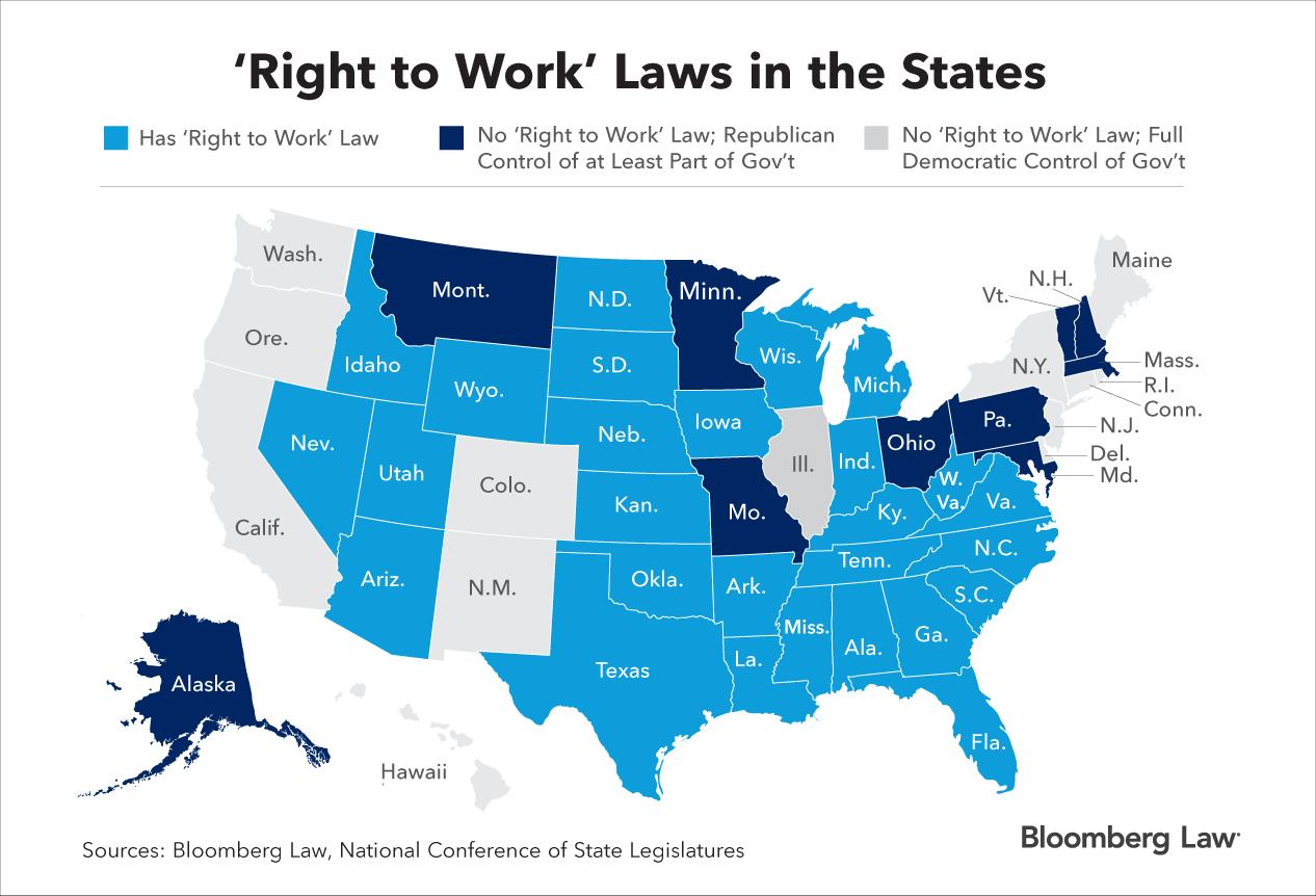 Robert Iafolla on X: Local right-to-work laws are most likely to