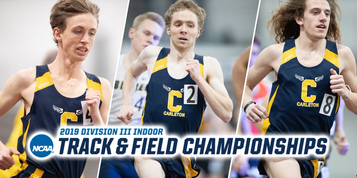 Carleton Knights (@carletonknights) on Twitter photo MTRACK: The NCAA Indoor Championships begin today in Boston… Tune in at 1pm ET/12pm CT for 3K prelims (Tris Dodge & Lucas Mueller) and 7:45pm ET/6:45pm CT for 5K finals (Matt Wilkinson) <a href="/CarletonTrackCC/">CarletonMTrackCC</a>
Live video: ow.ly/bX4230nYpXf
Live Results: ow.ly/QnoR30nYpYp MTRACK: The NCAA Indoor Championships begin today in Boston… Tune in at 1pm ET/12pm CT for 3K prelims (Tris Dodge & Lucas Mueller) and 7:45pm ET/6:45pm CT for 5K finals (Matt Wilkinson) <a href="/CarletonTrackCC/">CarletonMTrackCC</a>
Live video: ow.ly/bX4230nYpXf
Live Results: ow.ly/QnoR30nYpYp