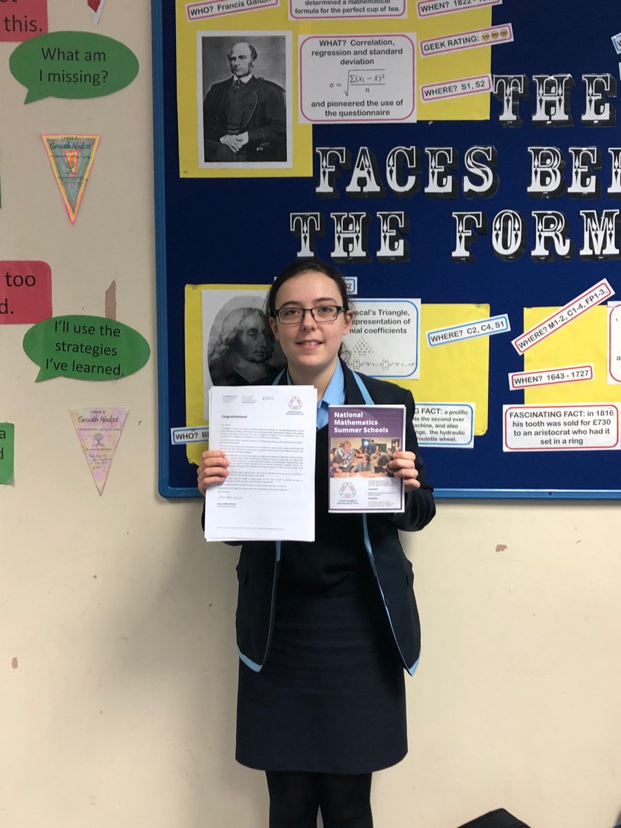 WKGS_Maths's tweet photo. Congratulations to Rebekah in Year 10 who has been invited to attend a National Mathematics Summer School after her outstanding performance in the recent @UKMathsTrust Intermediate Maths Challenge. Well Done! #hardsums @WestKirbyGS https://t.co/CKRQp4X1Gk