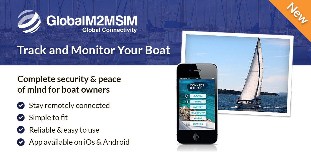 GlobalSIMCard's tweet photo. Use #M2M #SIM cards to track and monitor your #boat or #yacht. Never miss out on important information such as battery levels, bilge #pump usage and if you’re not sailing, track all your boat movements. Find out more here https://t.co/0RcpEWOVZK https://t.co/7gzE7dMTXy