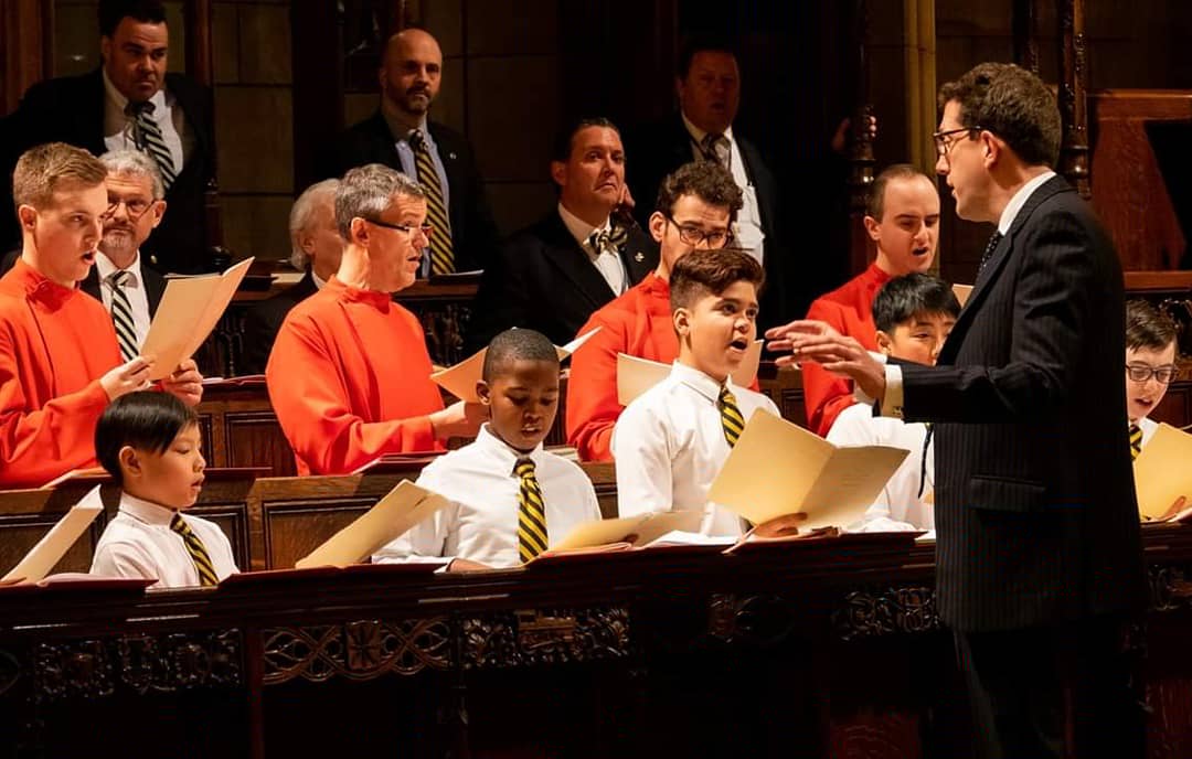 ChoirSchoolNYC's tweet photo. Alumni Choir on Founders’ Day! Cantate Domino! 🎶 #ChoirSchool100

Photo credits: Benjamin Koch https://t.co/bOepwJThE5