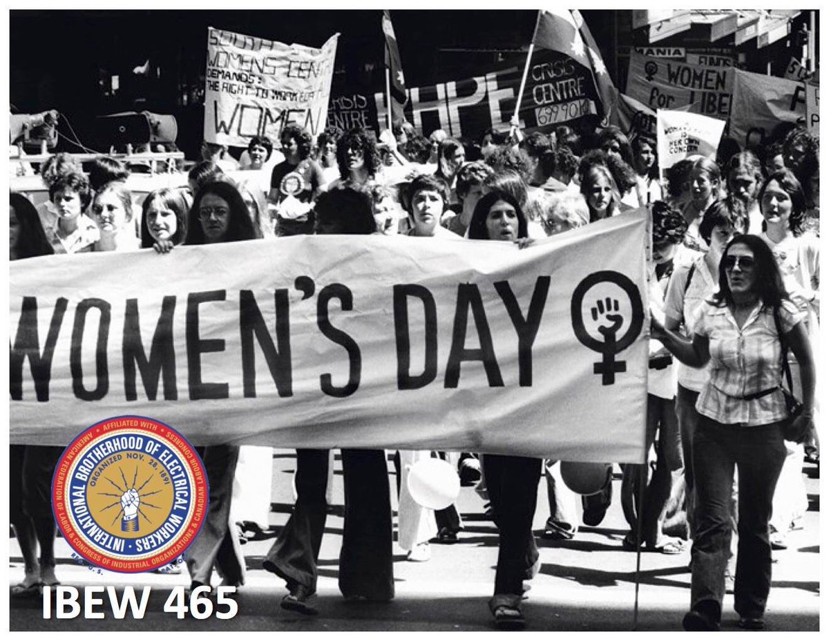 IBEW465's tweet photo. March 8th, 2019 is International Women's Day! We would like to recognize all of our sisters working proudly as Union Utility Workers of San Diego & Imperial Counties! #WeAreIBEW465 #UnionUtilityWorkers #InternationalWomensDay https://t.co/FonzeUNB6w