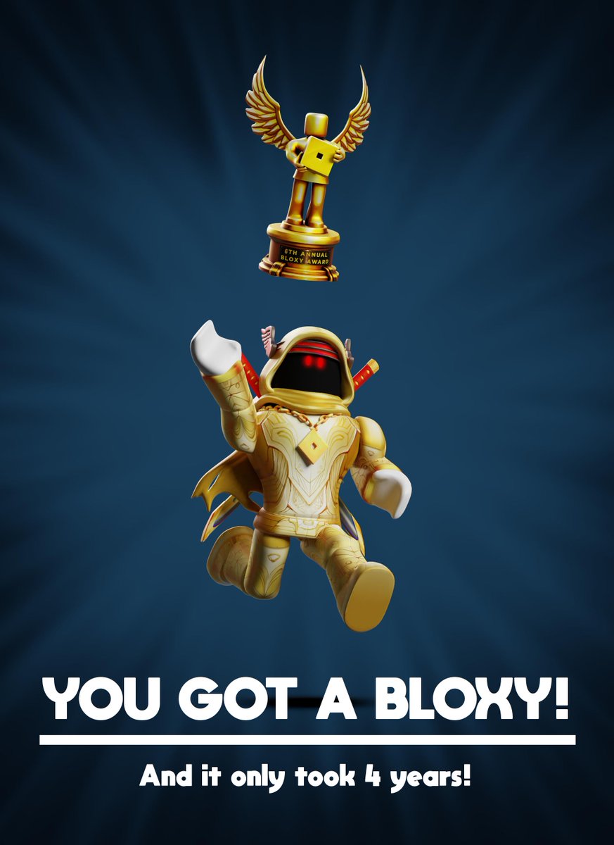 Roblox Golden Bloxy Award Toy