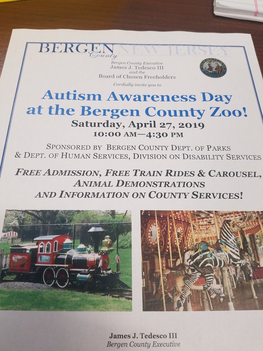 drmichaelkuchar's tweet photo. Let's support and spread the word that Saturday April 27th is Autism Awareness Day at the Bergen County Zoo! https://t.co/1A7ZEnhNCL