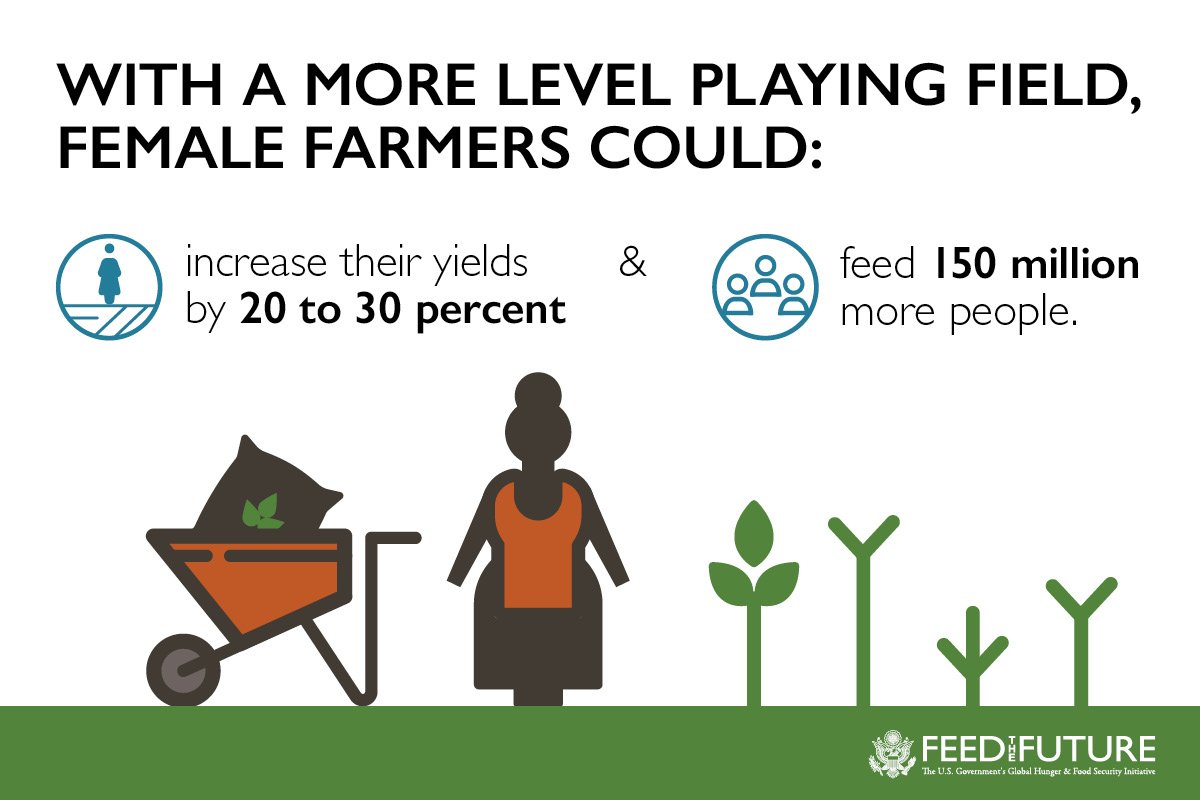 FeedtheFuture's tweet photo. #FactOfTheDay: Women represent 40%+ of the agricultural labor force. Empowered women are key to helping #endhunger. #FeedtheFuture &amp; our partners are transforming lives, communities &amp; countries by lifting up women and girls. https://t.co/EdiaZ8gzYi #IWD2019 https://t.co/PqyP5cMBAF