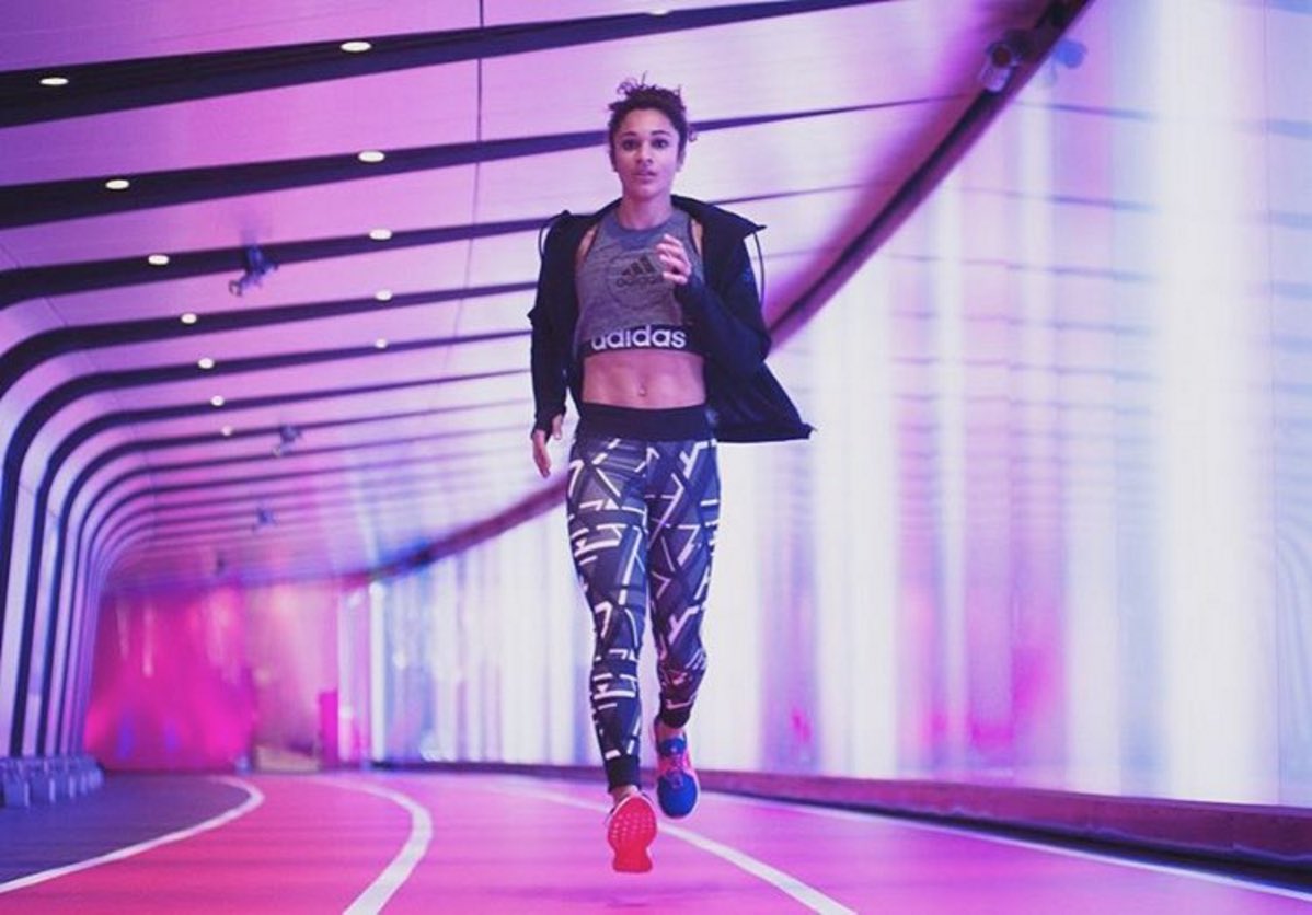 ProduceUK's tweet photo. On #IDW2019 we remember the #PureBoostX #trainer launch we created for @HopeandGloryPR , rather than being an adaptation of male shoes, these heavily researched trainers were designed with the female athlete in mind. Turning @kingscrossN1C Light Tunnel into a running track #FBF https://t.co/xSVozWntoc