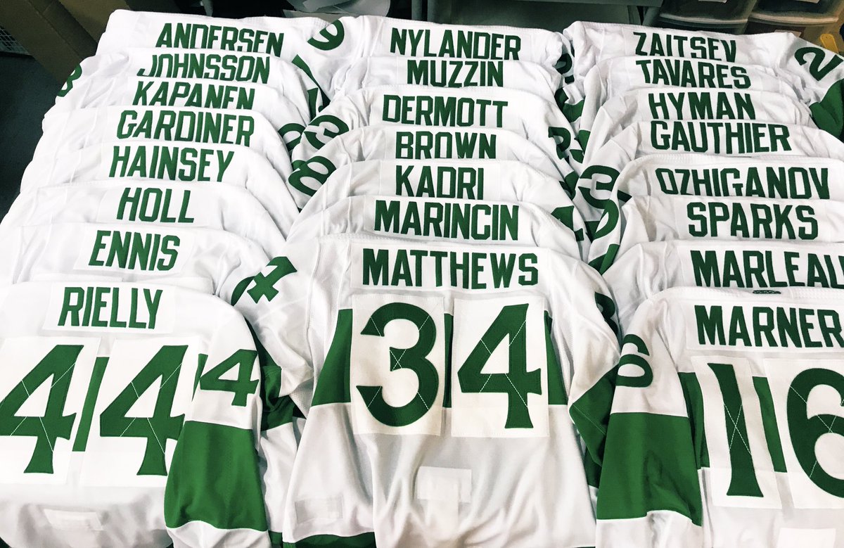 SportsLettering's tweet image. Who's ready for St. Patties? #Leafs #OnIce