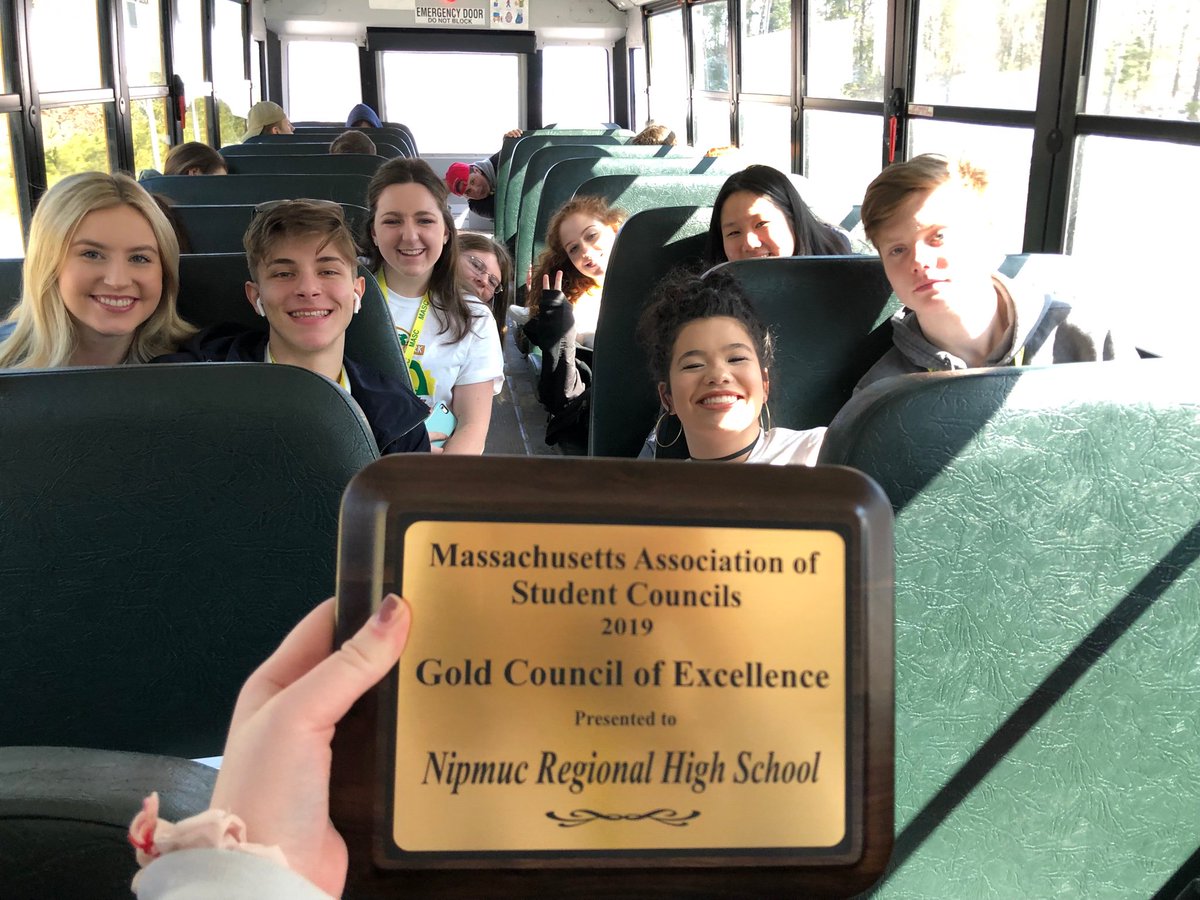 Nipmuc StuCo was named a 2019 MASC Gold Council of Excellence! Thank you <a href="/MA_StuCo/">MASC (MA StuCo)</a> for a great conference!