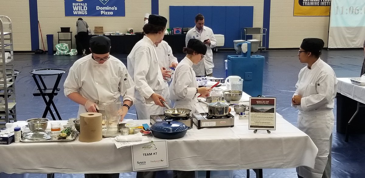 Asheville High School students are competing in the ProStart Culinary Competition! The countdown has started! Go Cougars! #theACSWay #