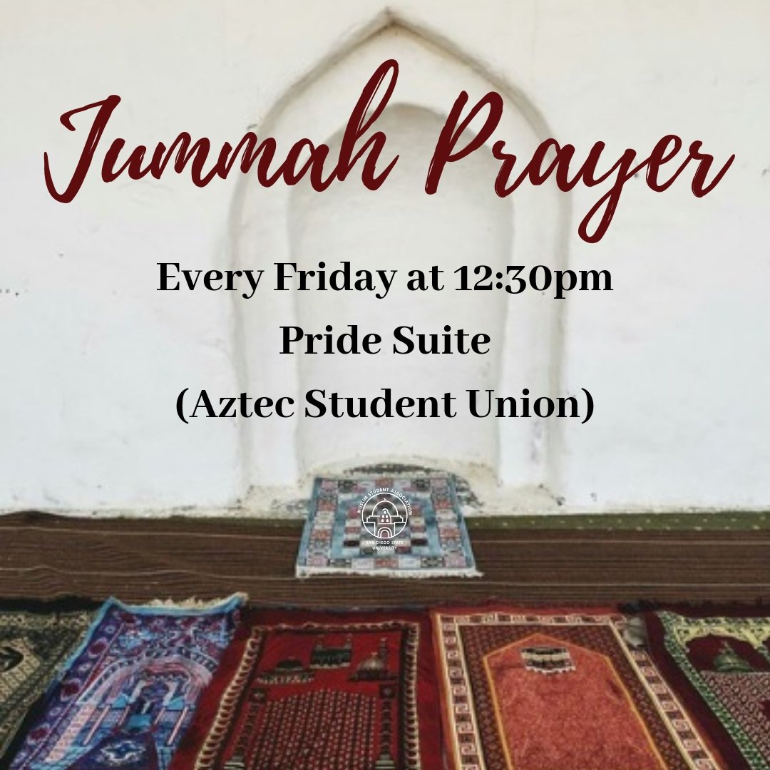 SDSU_MSA's tweet photo. Jummah Mubarak https://t.co/ltGuNeJc2t
