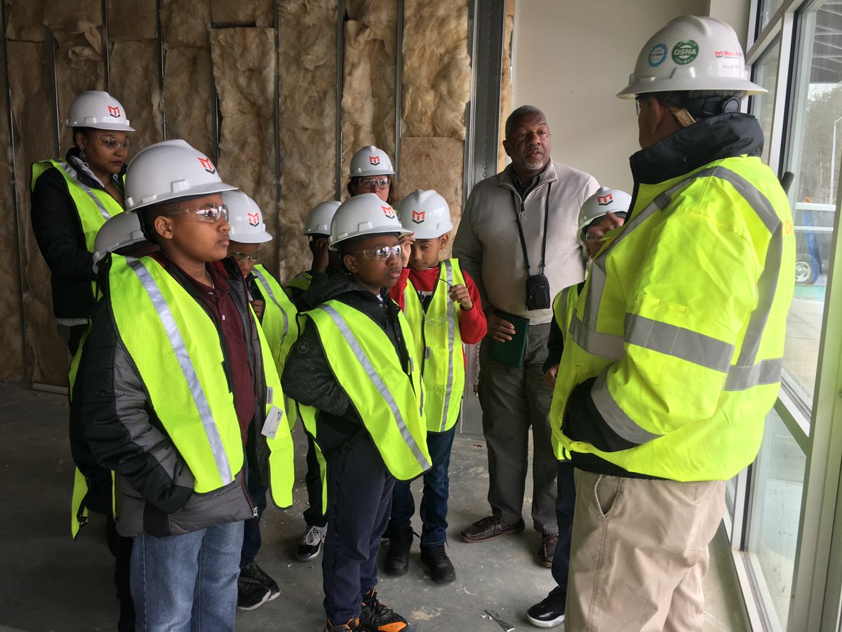 mcdonaldyork's tweet photo. Last week students from WCPS came to visit the Cross Link Shopping Center project as it is nearing completion. Topics of the visit included learning about hydoseeding, drywall installation, HVAC systems, and jobsite safety. https://t.co/DLSi5sZZUT