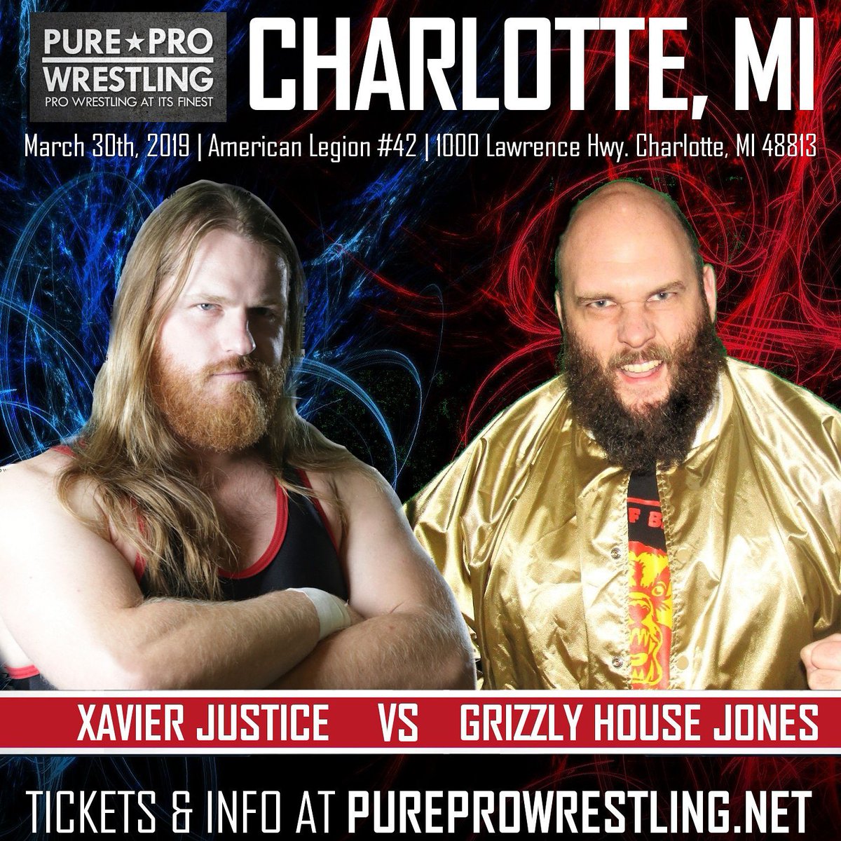 PPWPower's tweet photo. Grizzly House Jones VS Xavier Justice - March 30th - #CharlotteMichigan - Get Tix https://t.co/dOPWhd9sq2
#ProWrestling #indywrestling #supportindywrestling #Michigan #Charlotte #CharlotteMI #PPW #pureprowrestling #wwe #aew #roh #Impact #nxt #xj #grizzly https://t.co/rcltLxjaPE