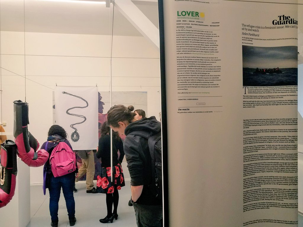 NoortjeAdam's tweet photo. Opening of the exhibition #FootnotesonEquality investigating and challenging  the concept of equality on #InternationalWomensDay part of @GRACEproject_eu and to be continued as #archive @AtriaNieuws https://t.co/tKioWD40jz